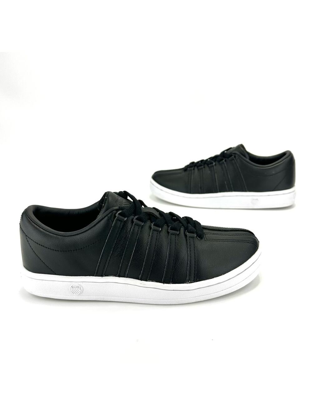 K-Swiss Classic VN Women Black Sneaker Size 7 Leather Cushioned Comfort Skater